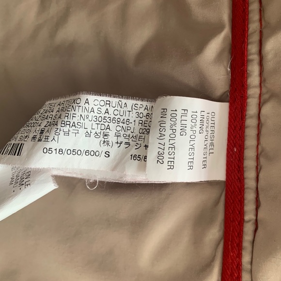 Zara Quilted Lightweight Jacket, Sz S - Picture 7 of 10